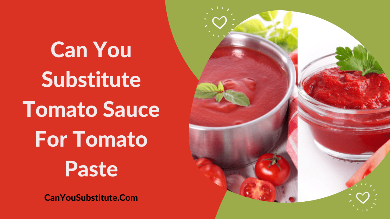 Can You Substitute Tomato Sauce For Tomato Paste