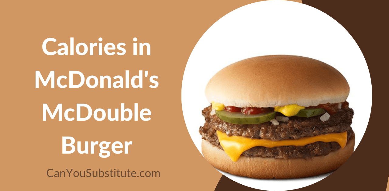 Calories in McDonald's McDouble Burger