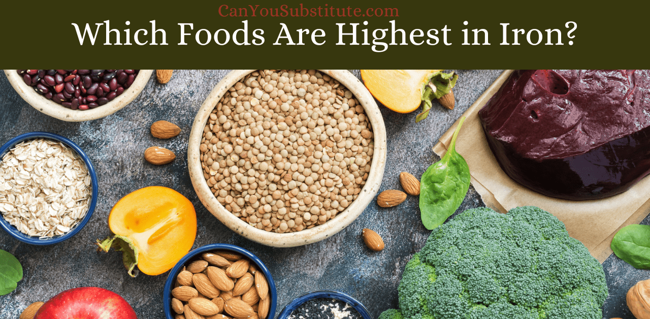 Which foods are highest in Iron