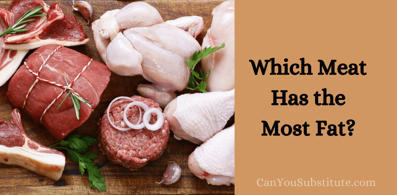 Which meat has the most fat