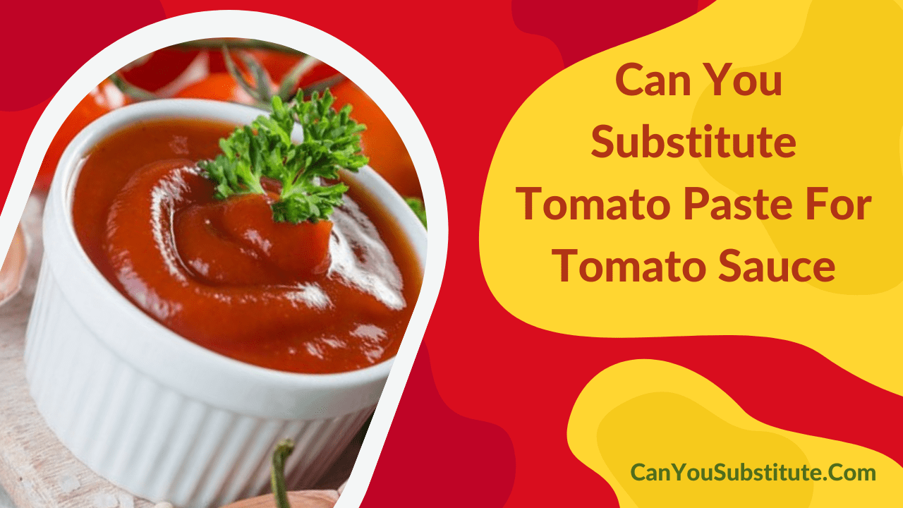 Can You Substitute Tomato Paste For Tomato Sauce