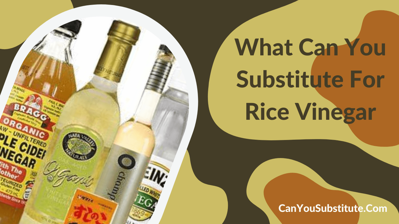What Can You Substitute For Rice Vinegar