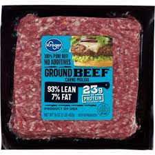 Homemade Ground Beef, 93% lean 7% fat, raw Copycat