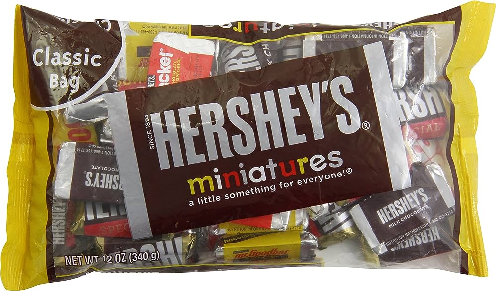 Calories in Hershey's Miniatures Classic Assortment Chocolate Bar