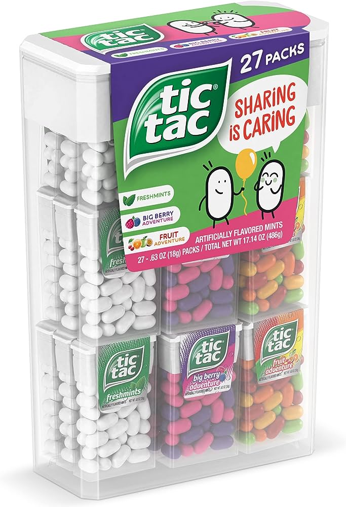 Calories in Tic Tac Mints, average all varieties